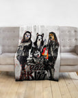'Kiss Doggos' Personalized 4 Pet Blanket