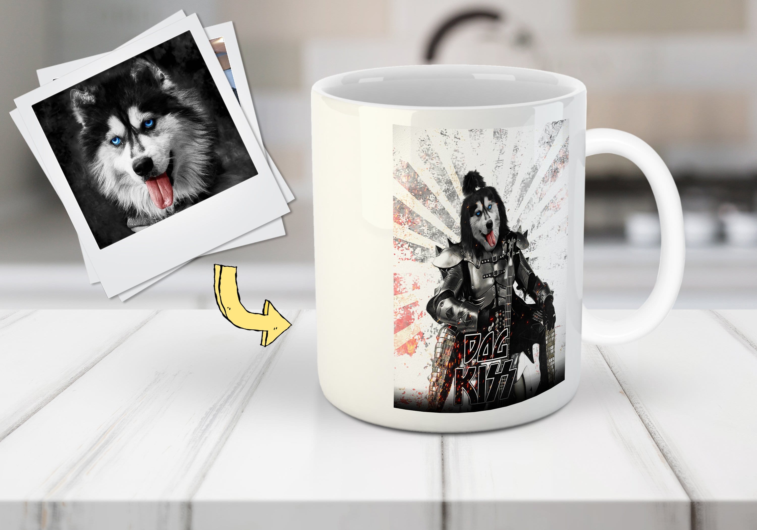 &#39;Kiss Doggo&#39; Personalized Pet Mug