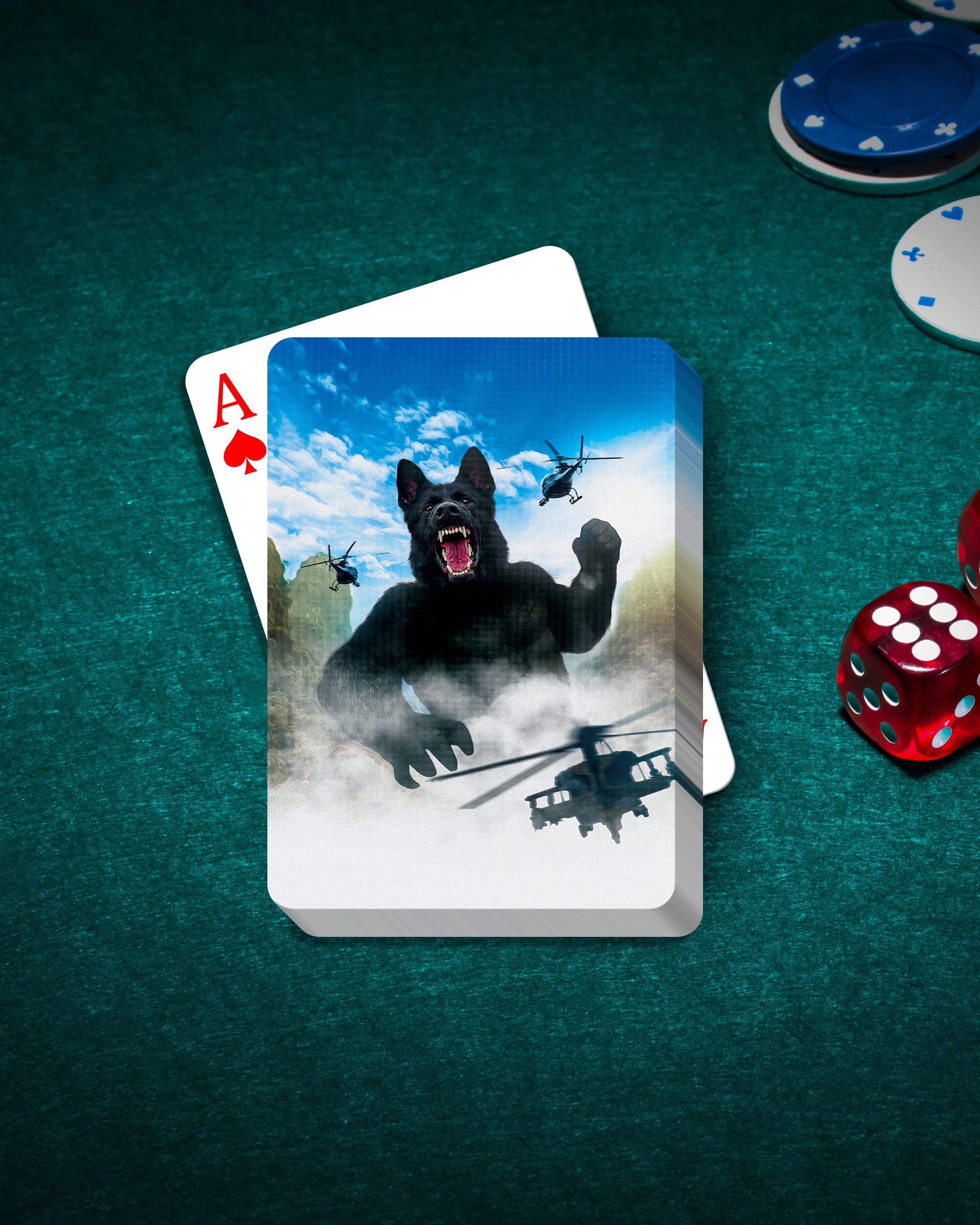 &#39;Kong-Dogg&#39; Personalized Pet Playing Cards