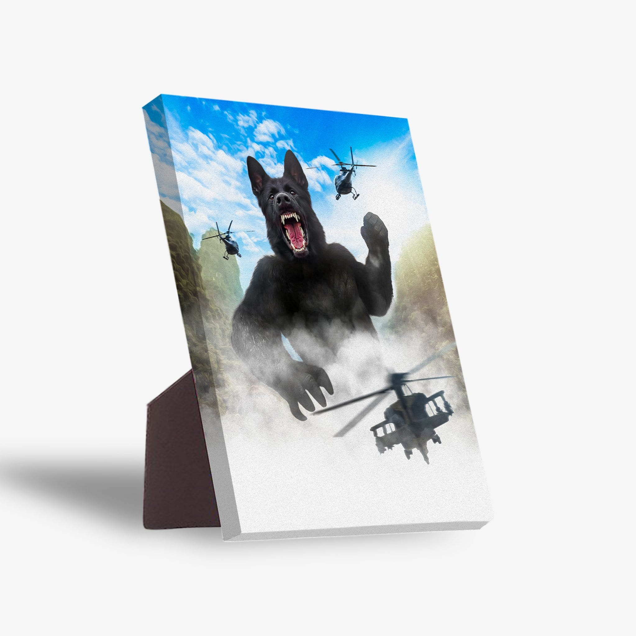 Lienzo personalizado para mascotas &#39;Kong-Dogg&#39;