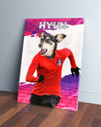 'Korea Doggos Soccer' Personalized Pet Canvas