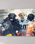 'Las Vegas Doggos' Personalized 2 Pet Canvas