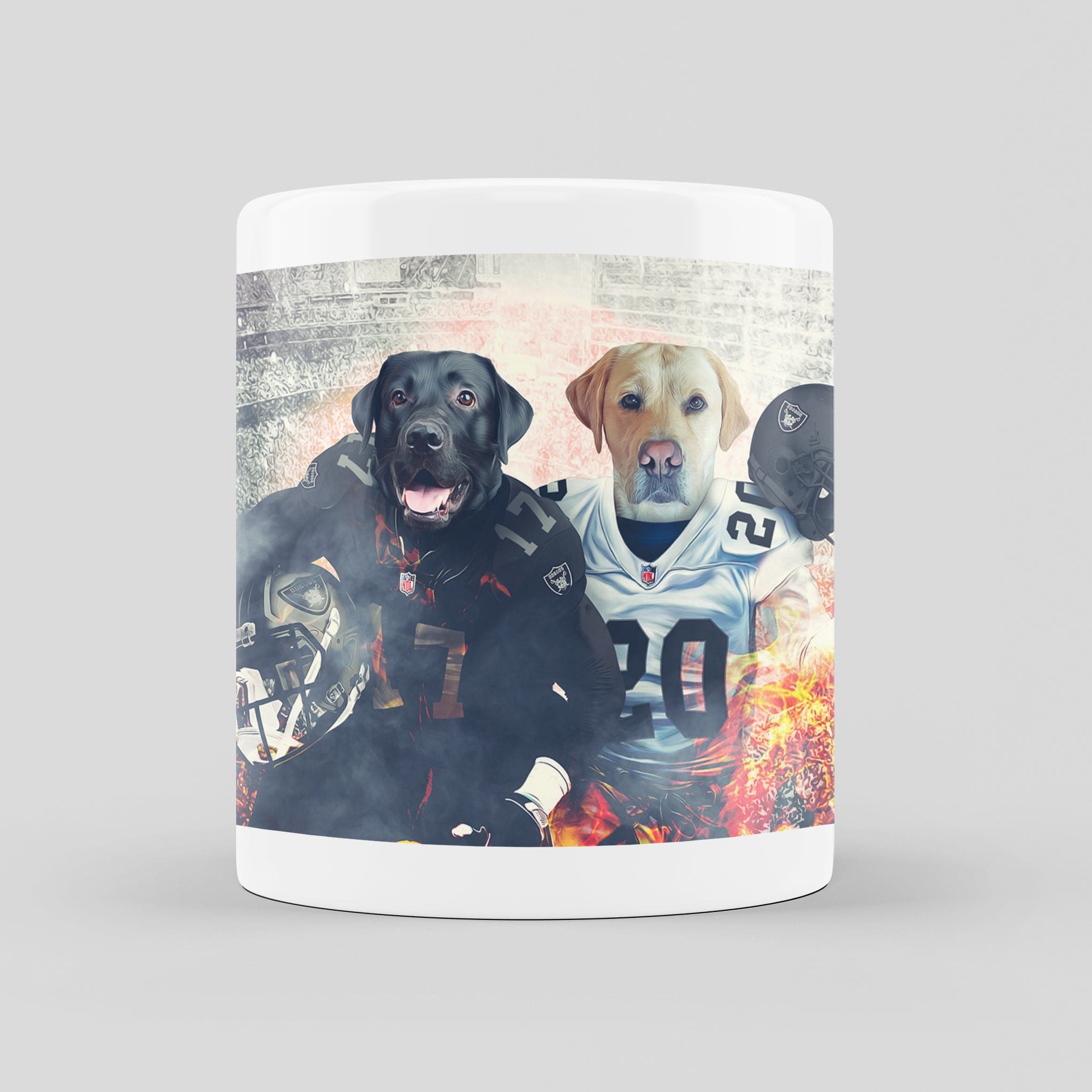 &#39;Las Vegas Doggos&#39; Personalized 2 Pet Mug