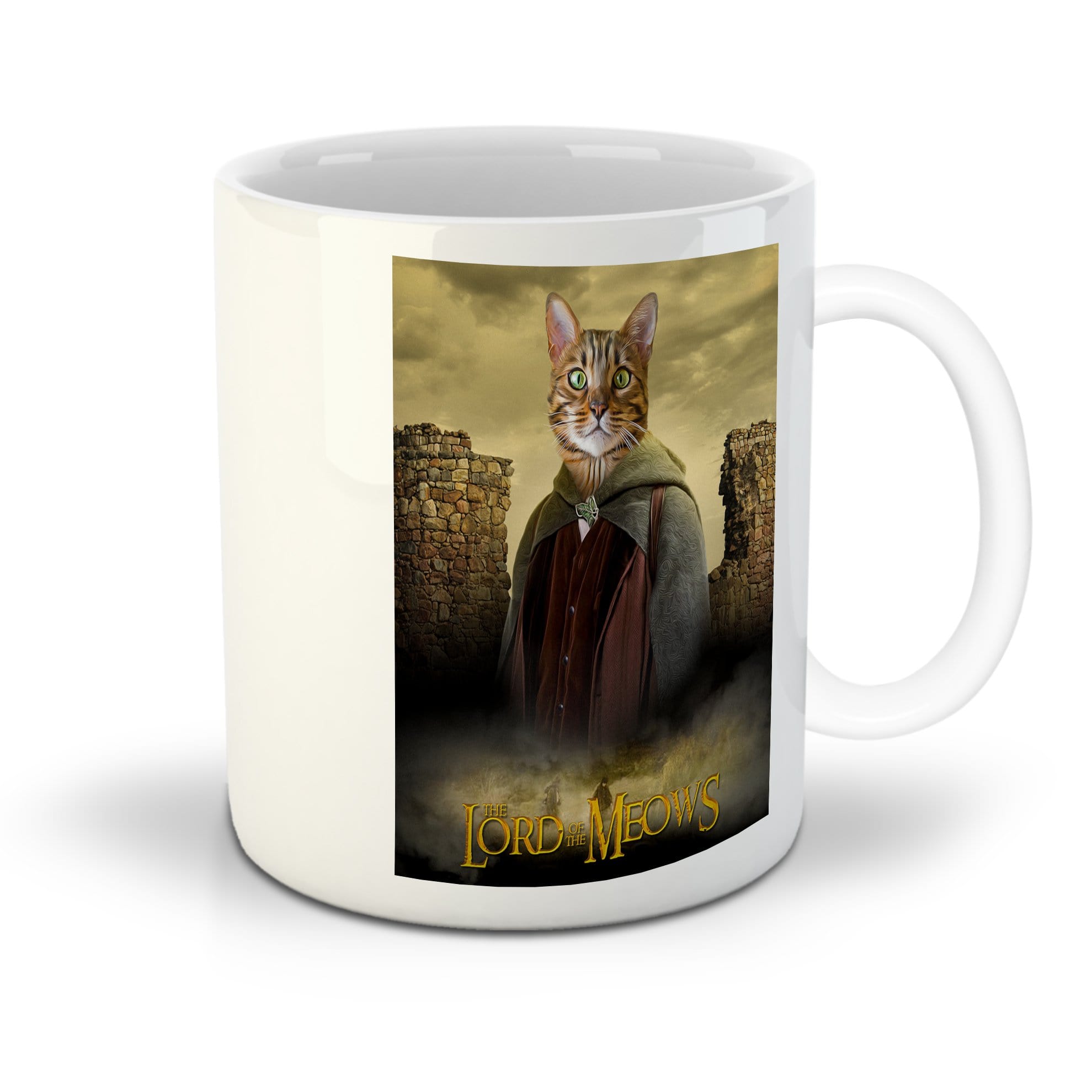 &#39;Lord Of The Meows&#39; Personalized Pet Mug