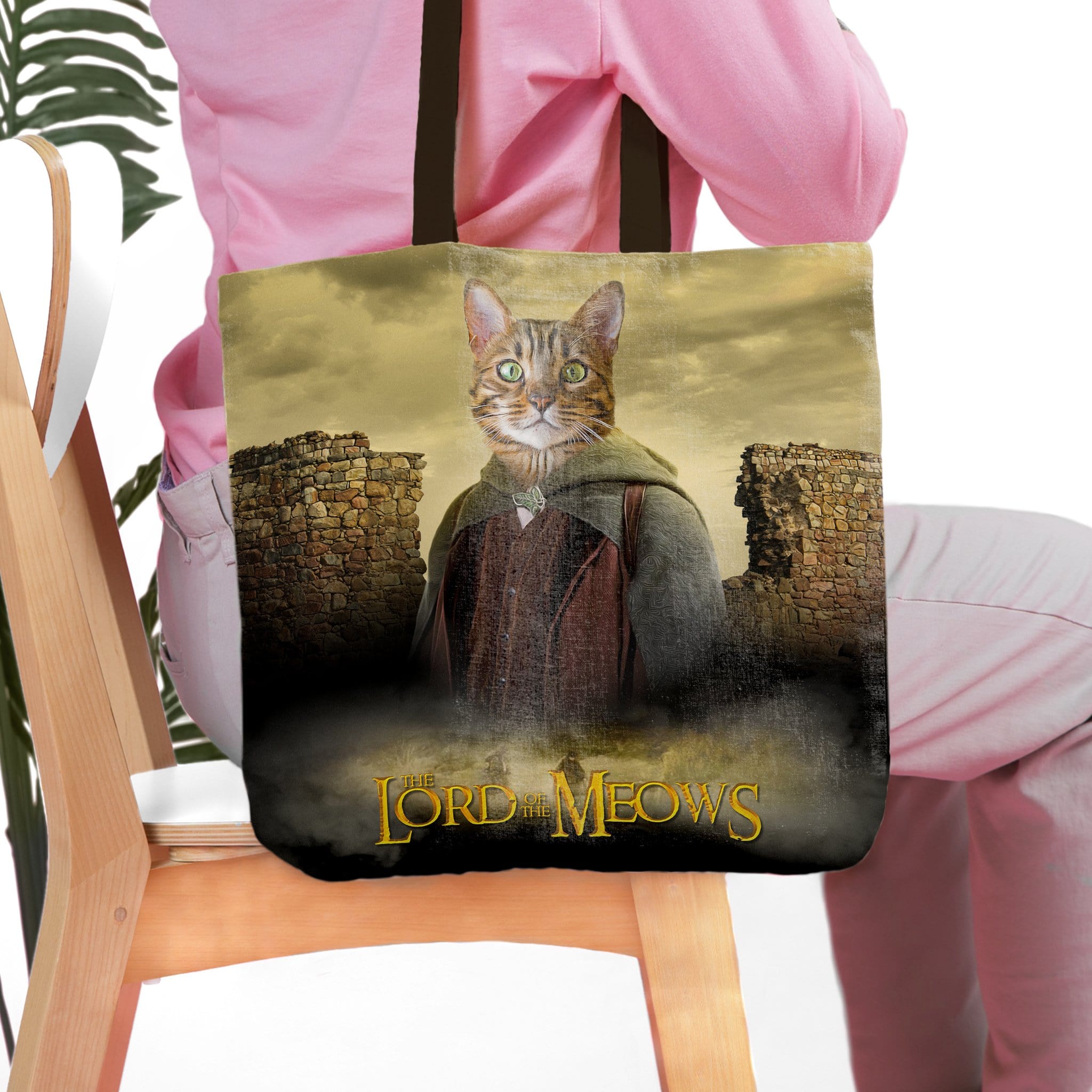 Bolsa Tote Personalizada &#39;El Señor de los Miaus&#39;