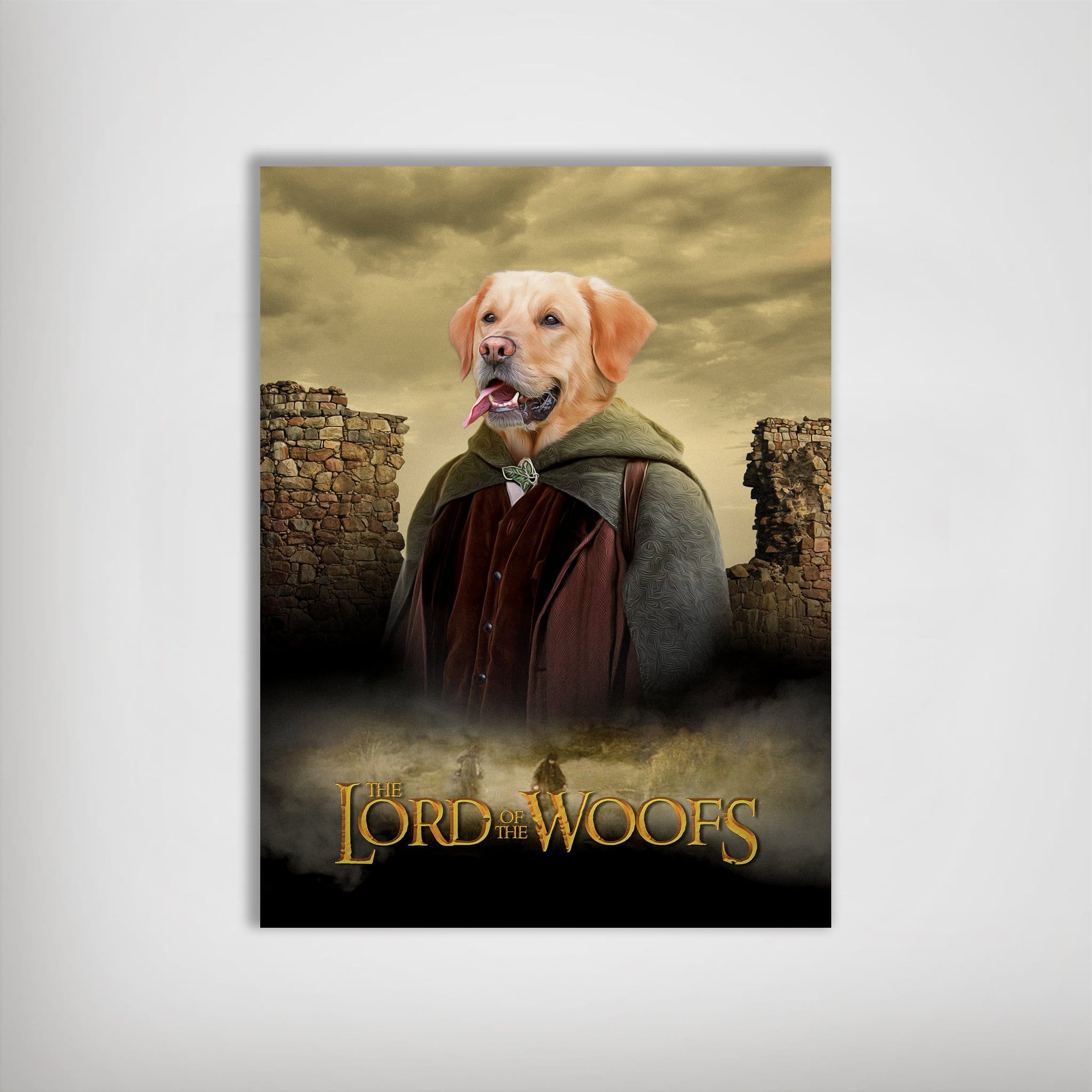 Póster Perro personalizado &#39;El señor de los Woofs&#39;