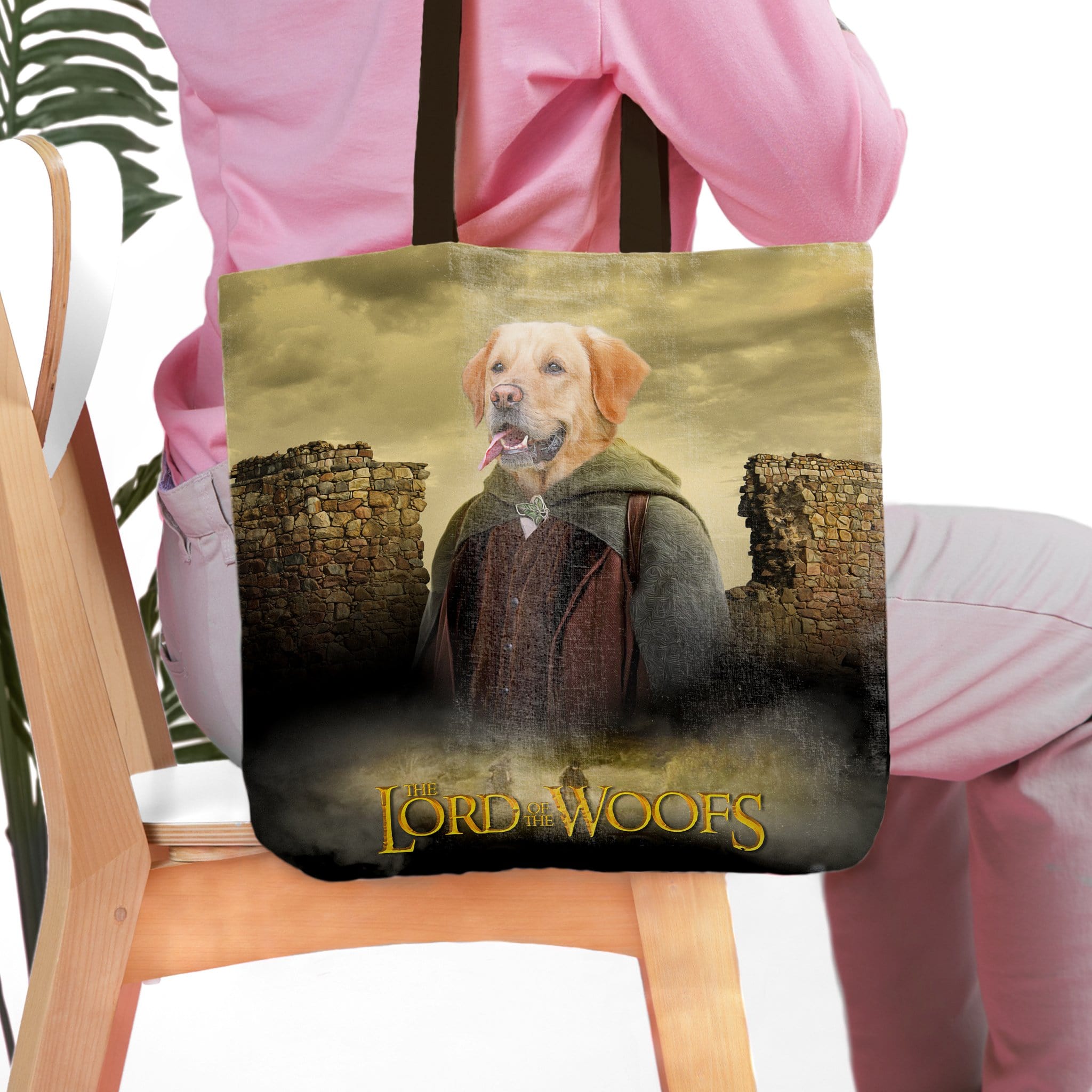 &#39;Lord of the Woofs&#39; Personalized Tote Bag