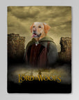 Manta personalizada para mascotas 'El señor de los Woofs' 