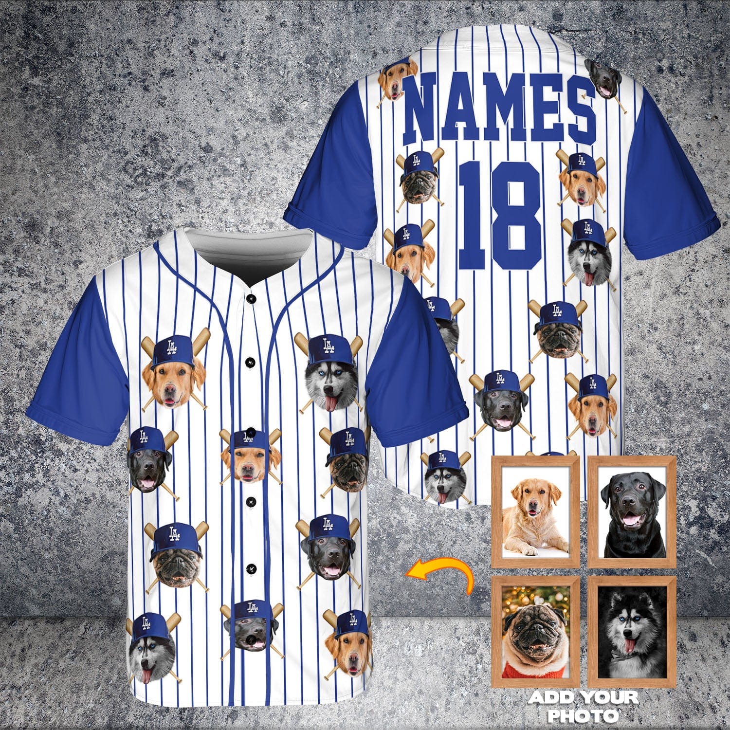 Los Angeles Doggers Custom Baseball Jersey doggovinci