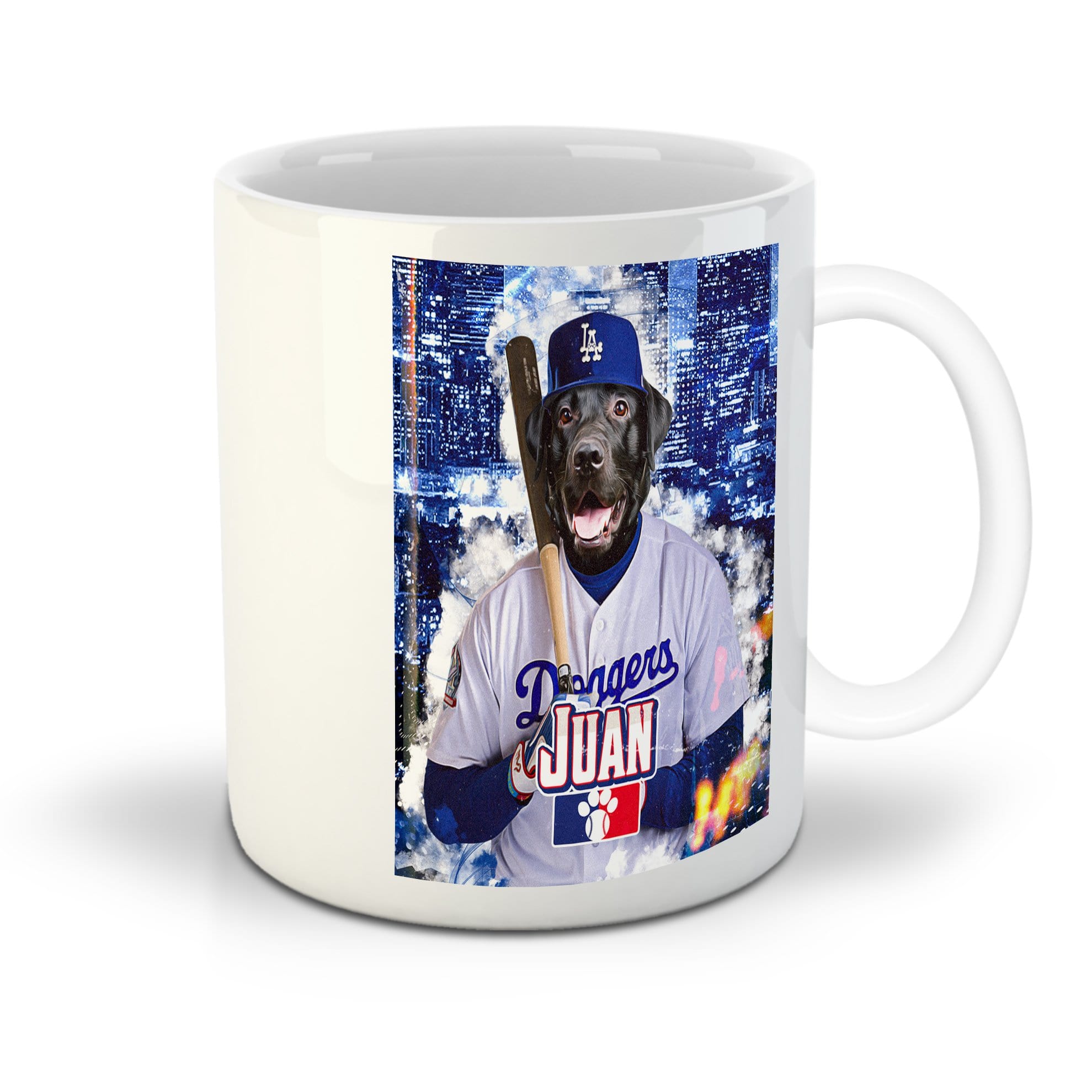 &#39;Los Angeles Doggers&#39; Personalized Pet Mug