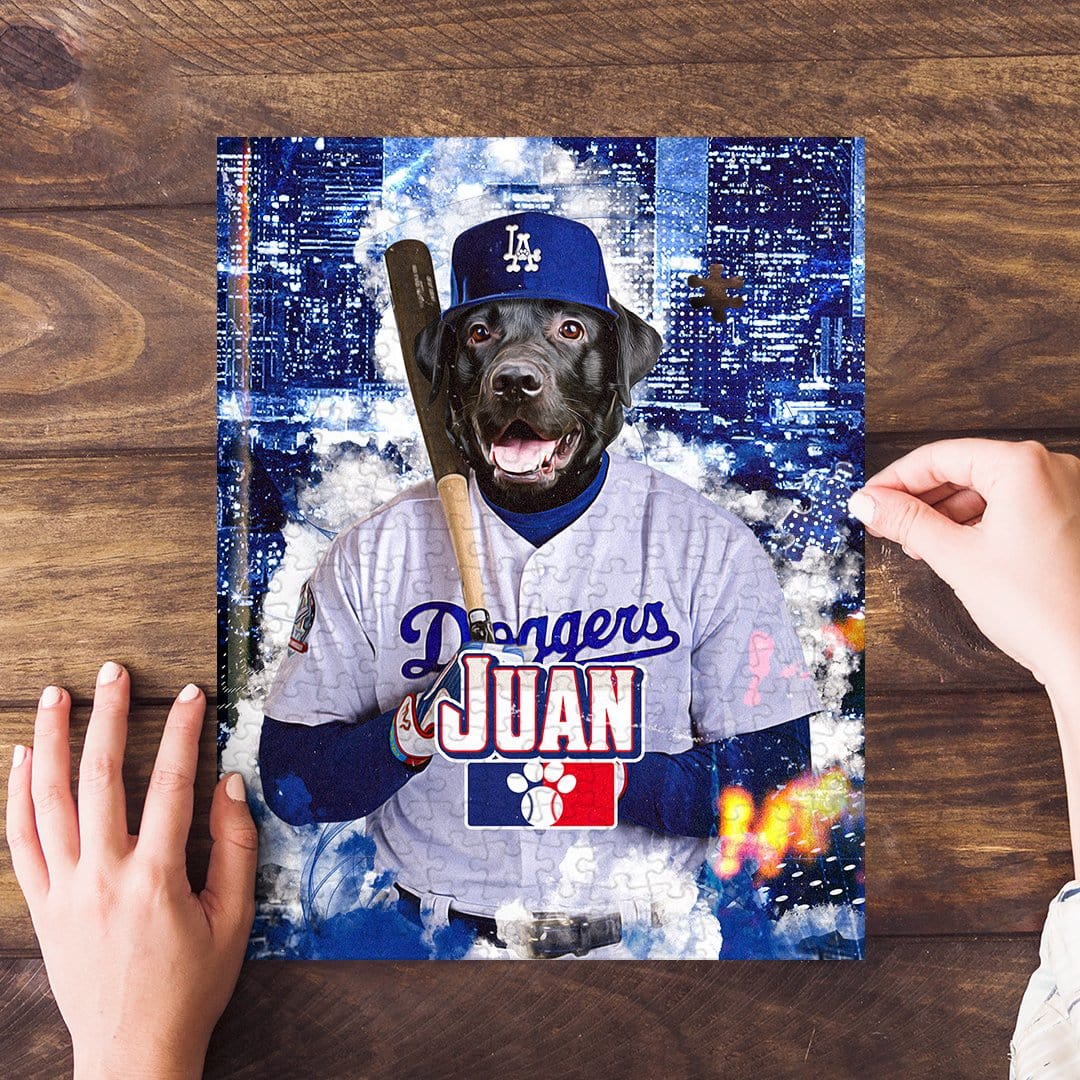 &#39;Los Angeles Doggers&#39; Personalized Pet Puzzle
