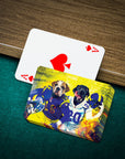 'Los Angeles Doggos' Personalized 2 Pet Playing Cards