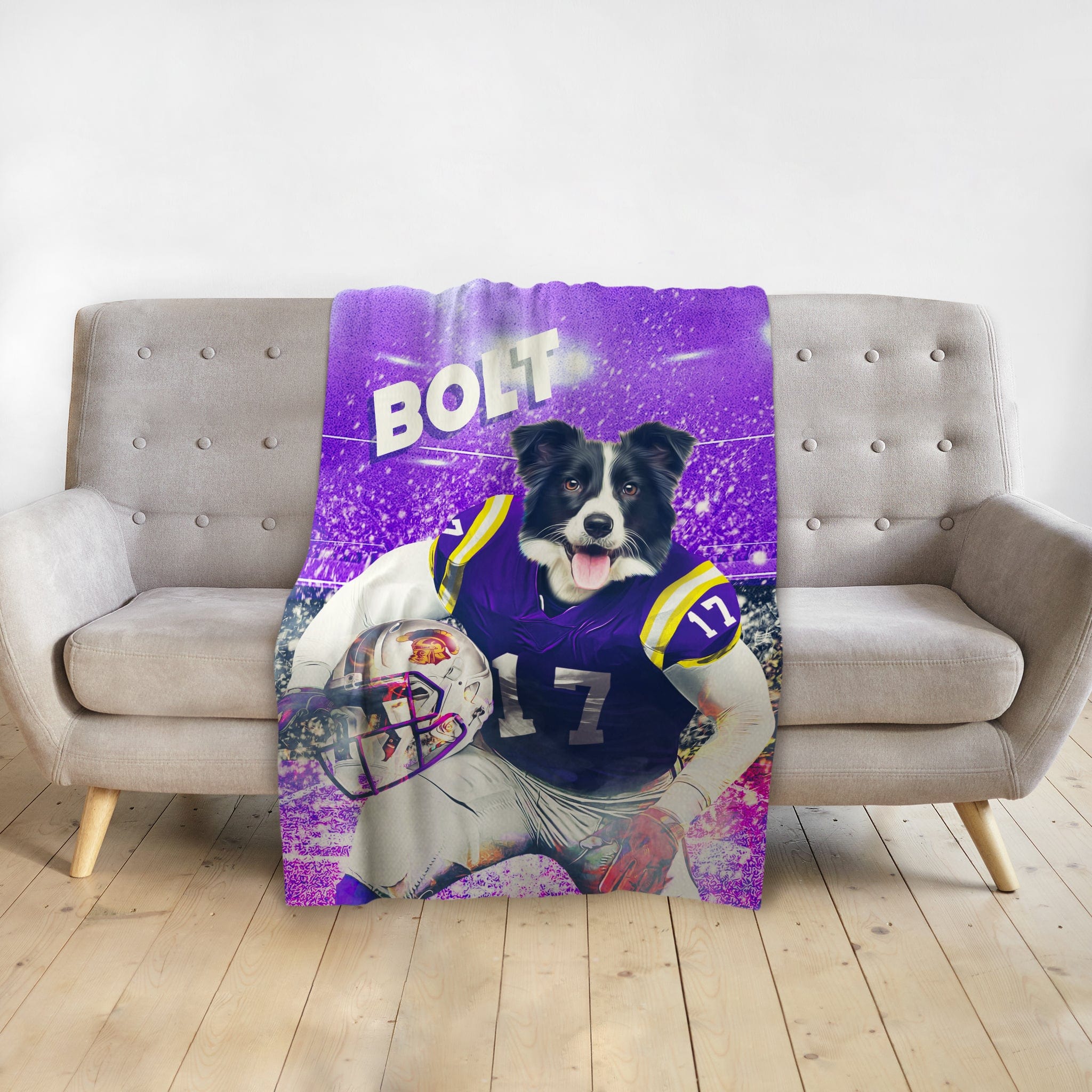 &#39;Louisiana State Doggos&#39; Personalized Pet Blanket
