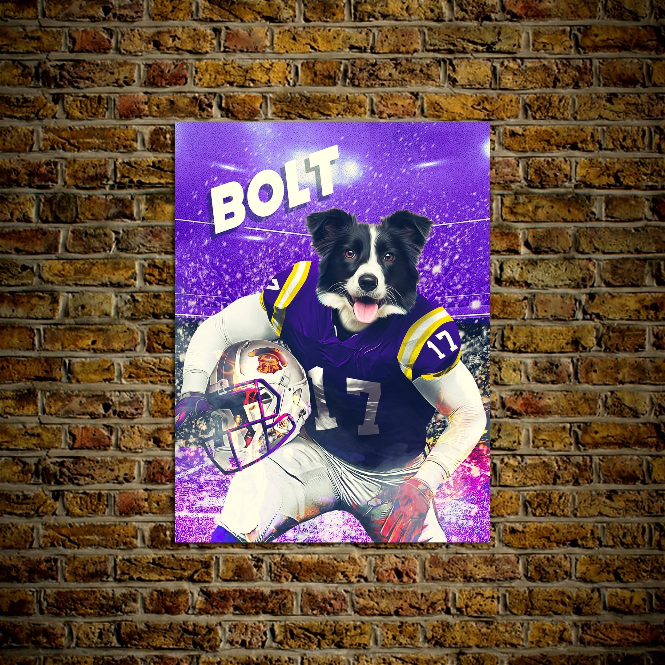 &#39;Louisiana State Doggos&#39; Personalized Pet Poster