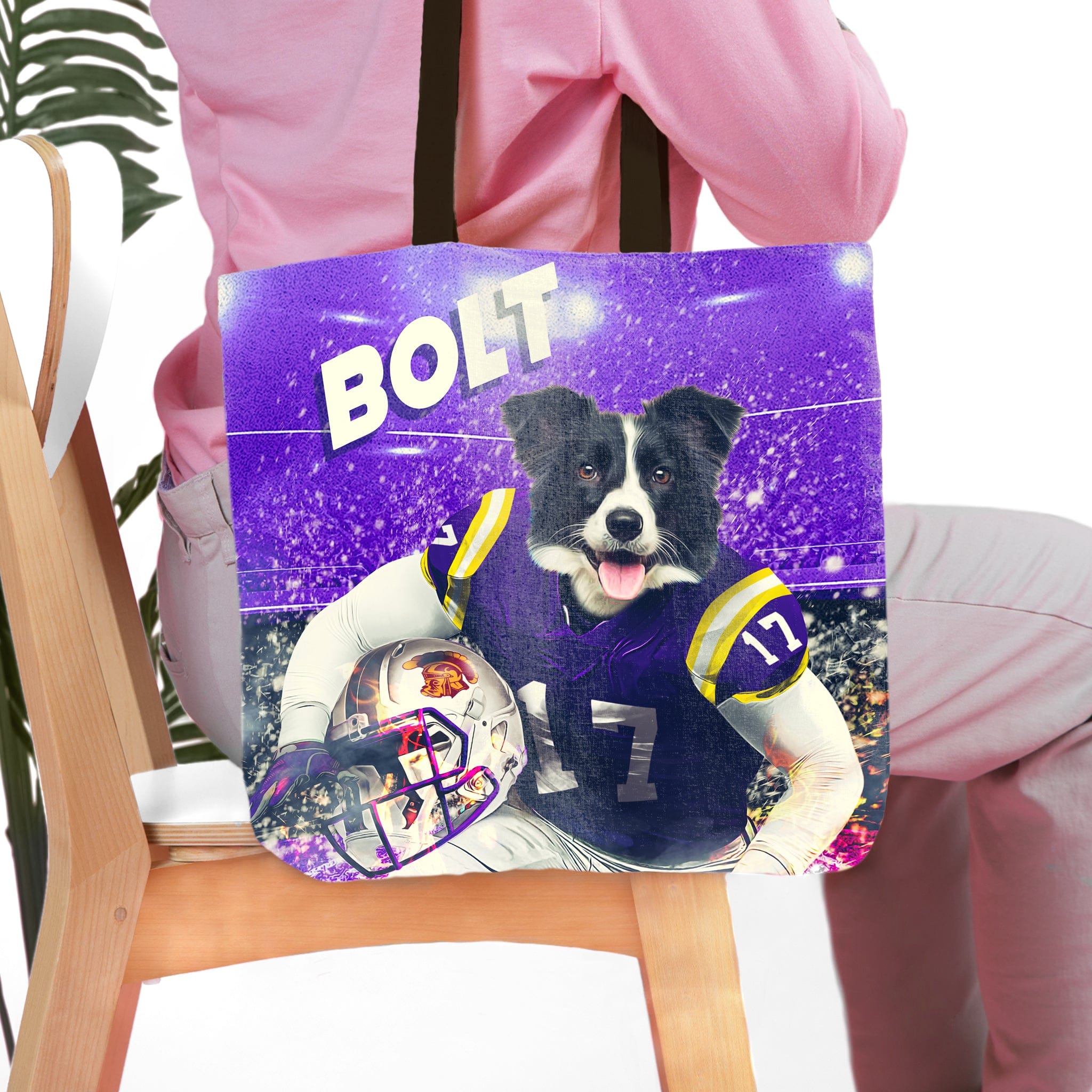 &#39;Louisiana State Doggos&#39; Personalized Tote Bag
