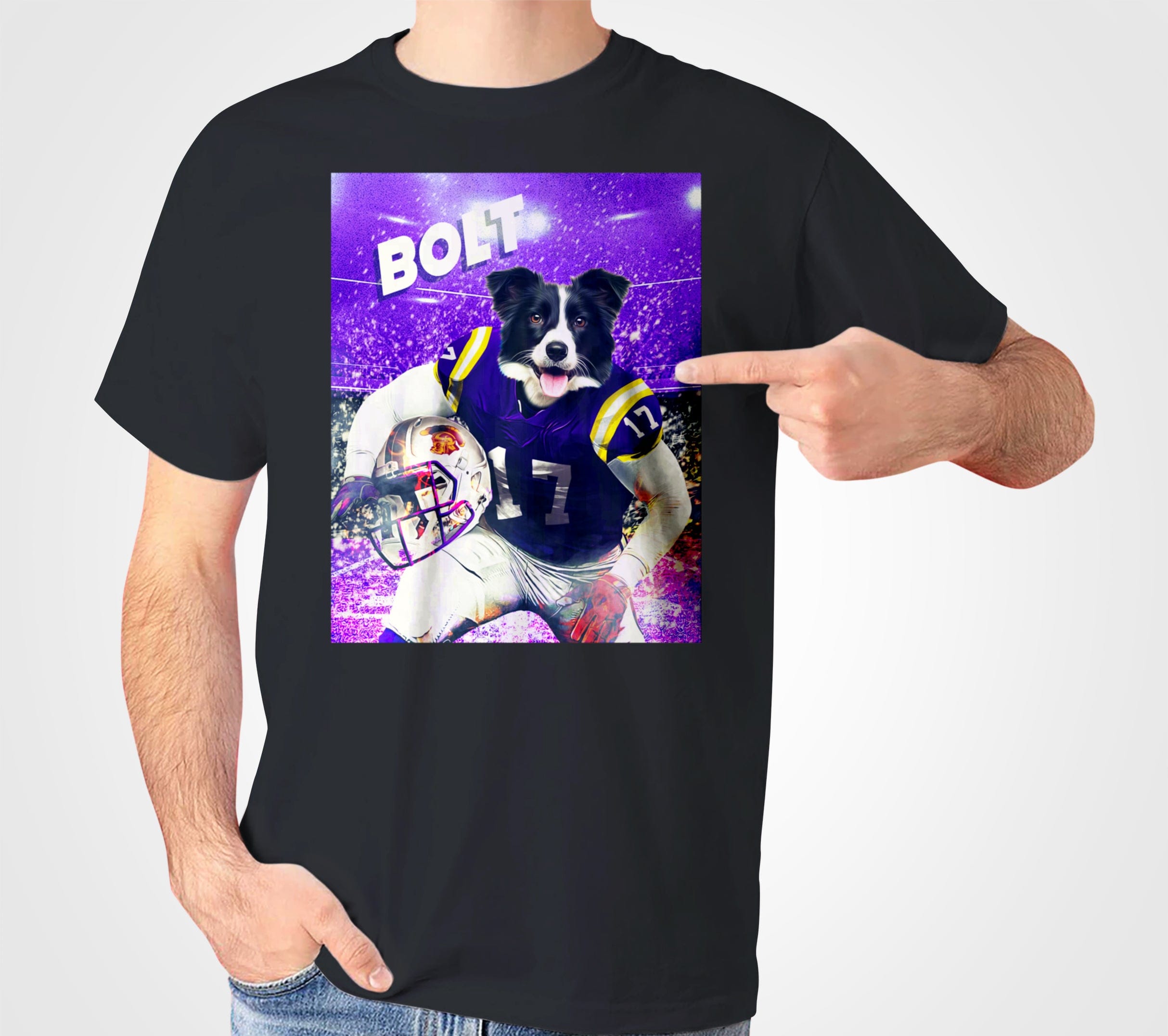 &#39;Louisiana State Doggos&#39; Personalized Pet T-Shirt