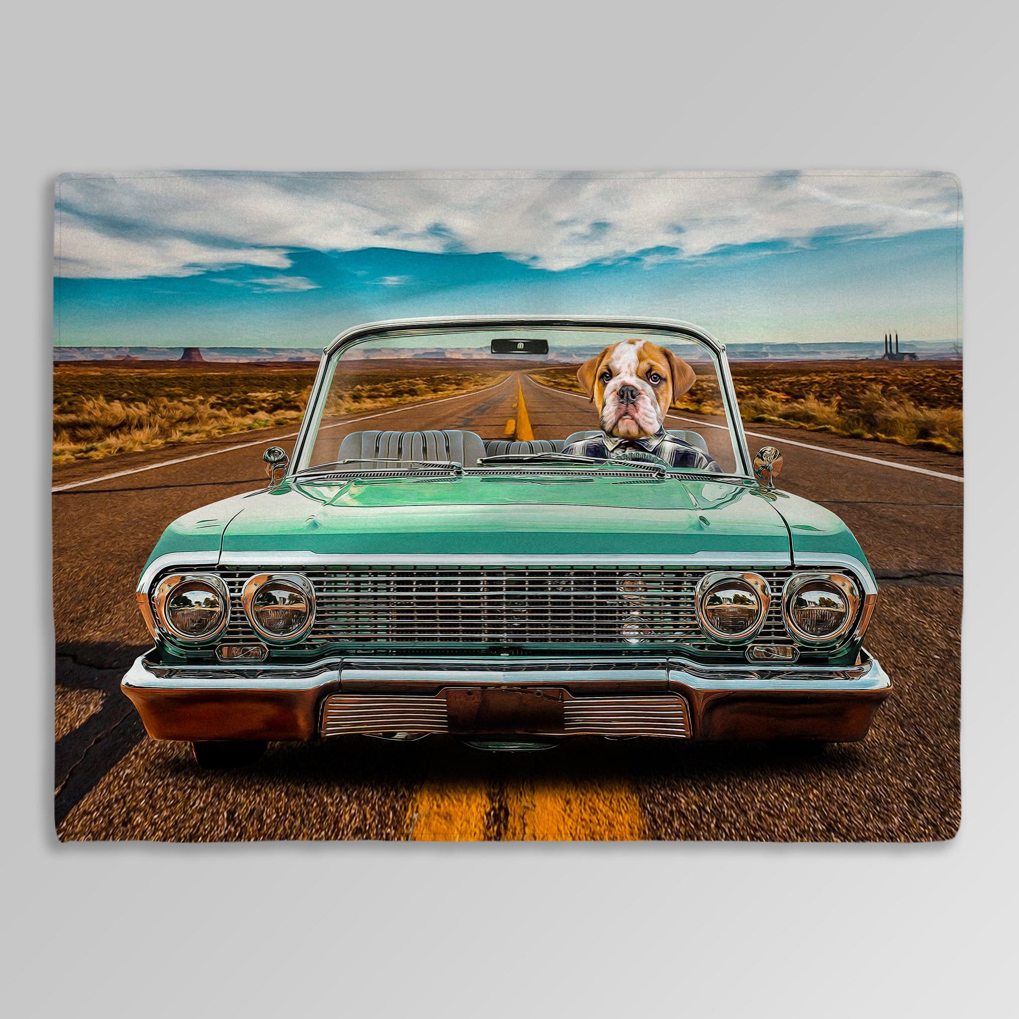 &#39;The Lowrider&#39; Personalized Pet Blanket