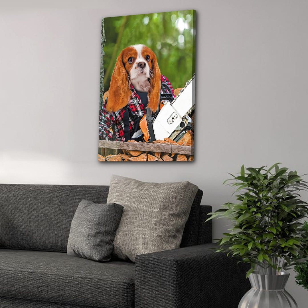 &#39;Lumberwoman&#39; Personalized Pet Canvas