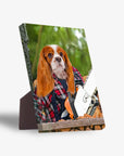 'Lumberwoman' Personalized Pet Standing Canvas