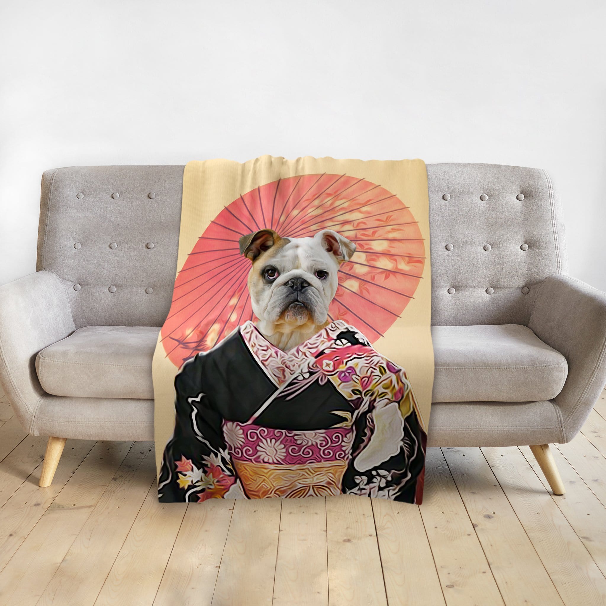 &#39;Memoirs of Doggeisha&#39; Personalized Pet Blanket