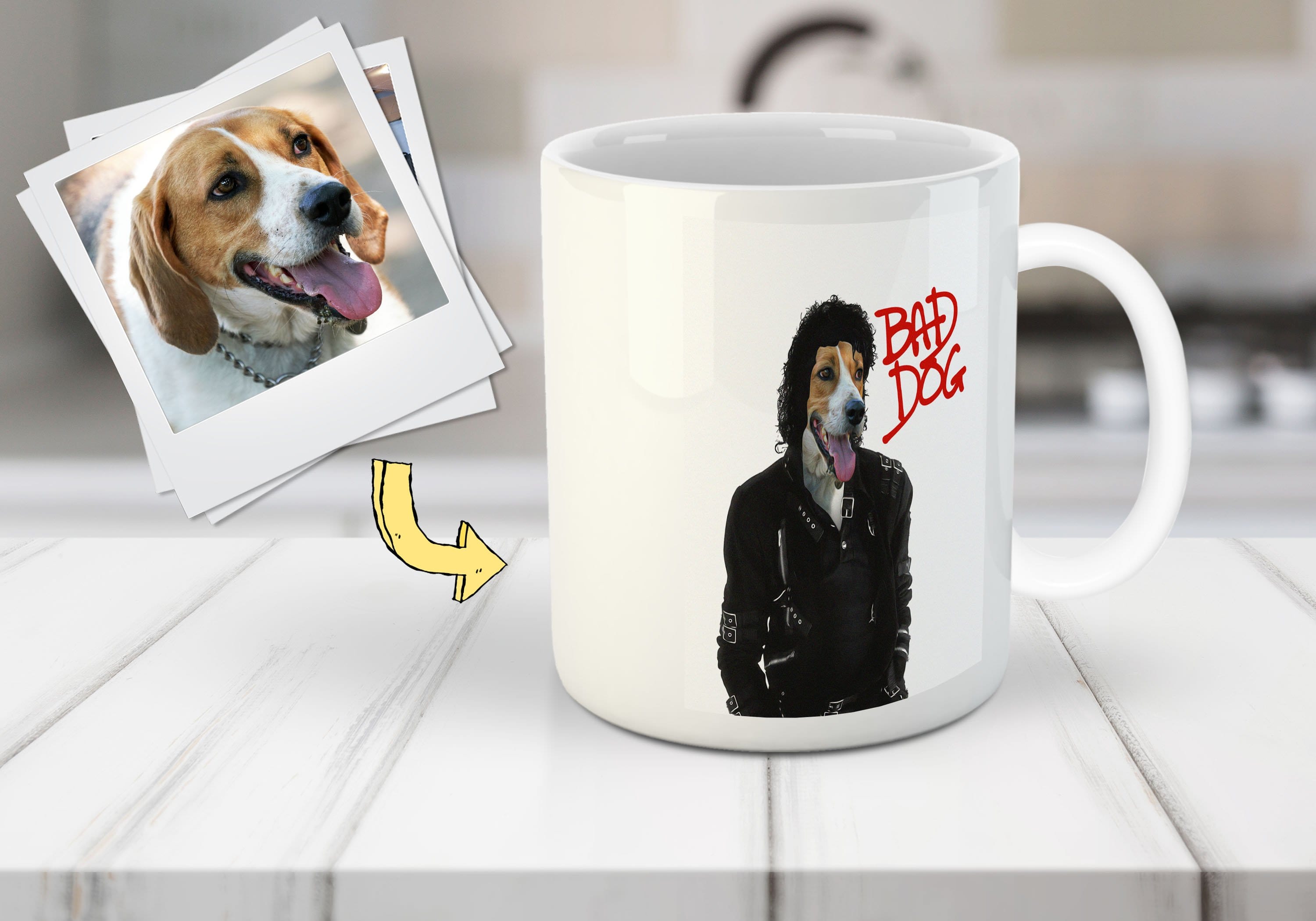 &#39;Michael Wooferson&#39; Personalized Pet Mug