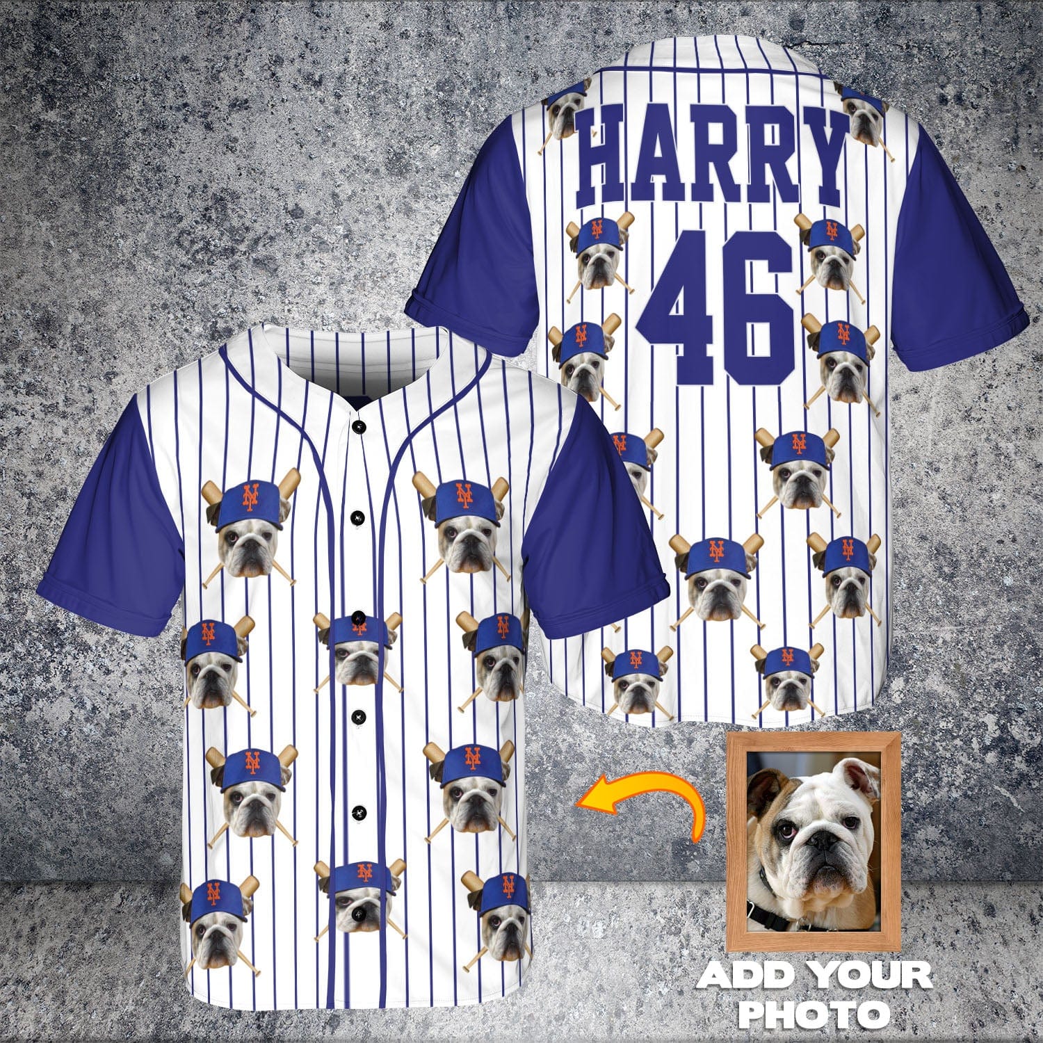 New York Doggo Mets Custom Baseball Jersey