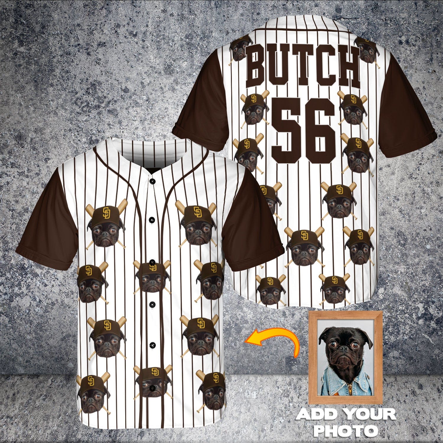San Doggo Padres Custom Baseball Jersey