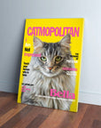 'Catmopolitan' Personalized Pet Canvas