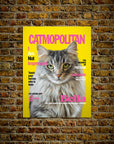 Póster de mascota personalizada 'Catmopolitan'