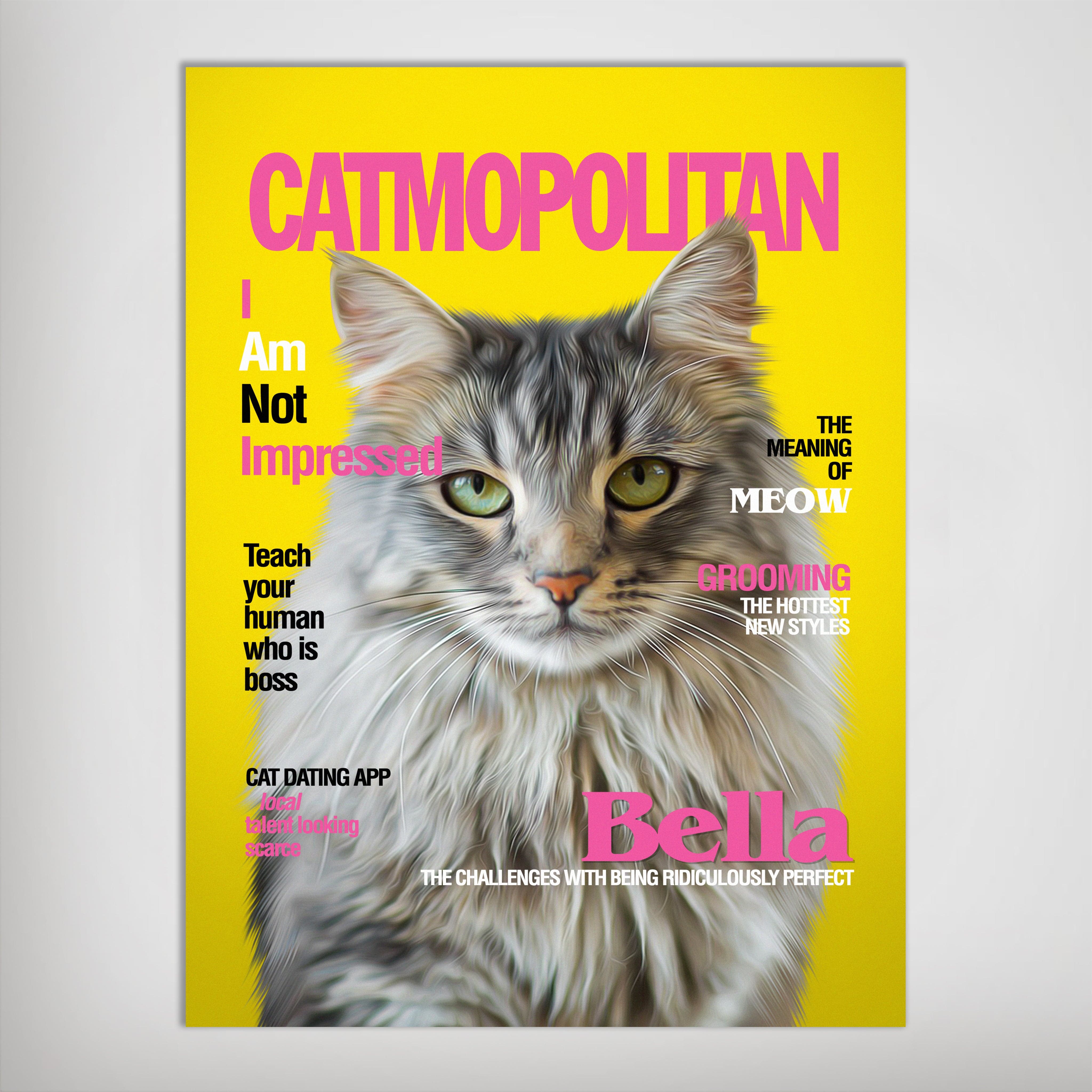 &#39;Catmopolitan&#39; Personalized Pet Poster