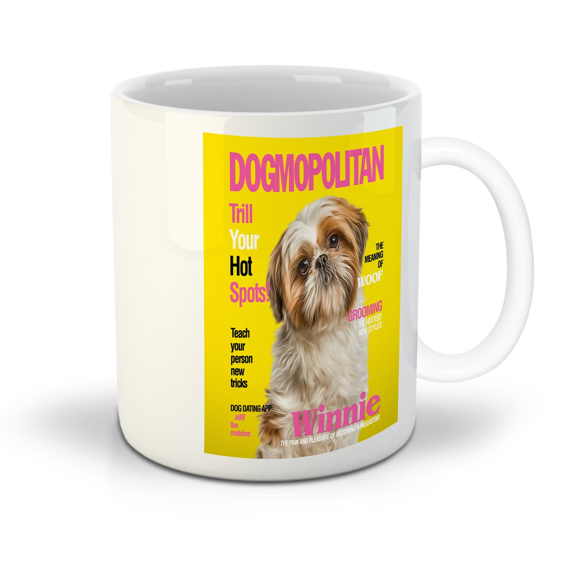 &#39;Dogmopolitan&#39; Personalized Pet Mug