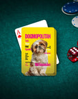 Naipes personalizados para mascotas 'Dogmopolitan'