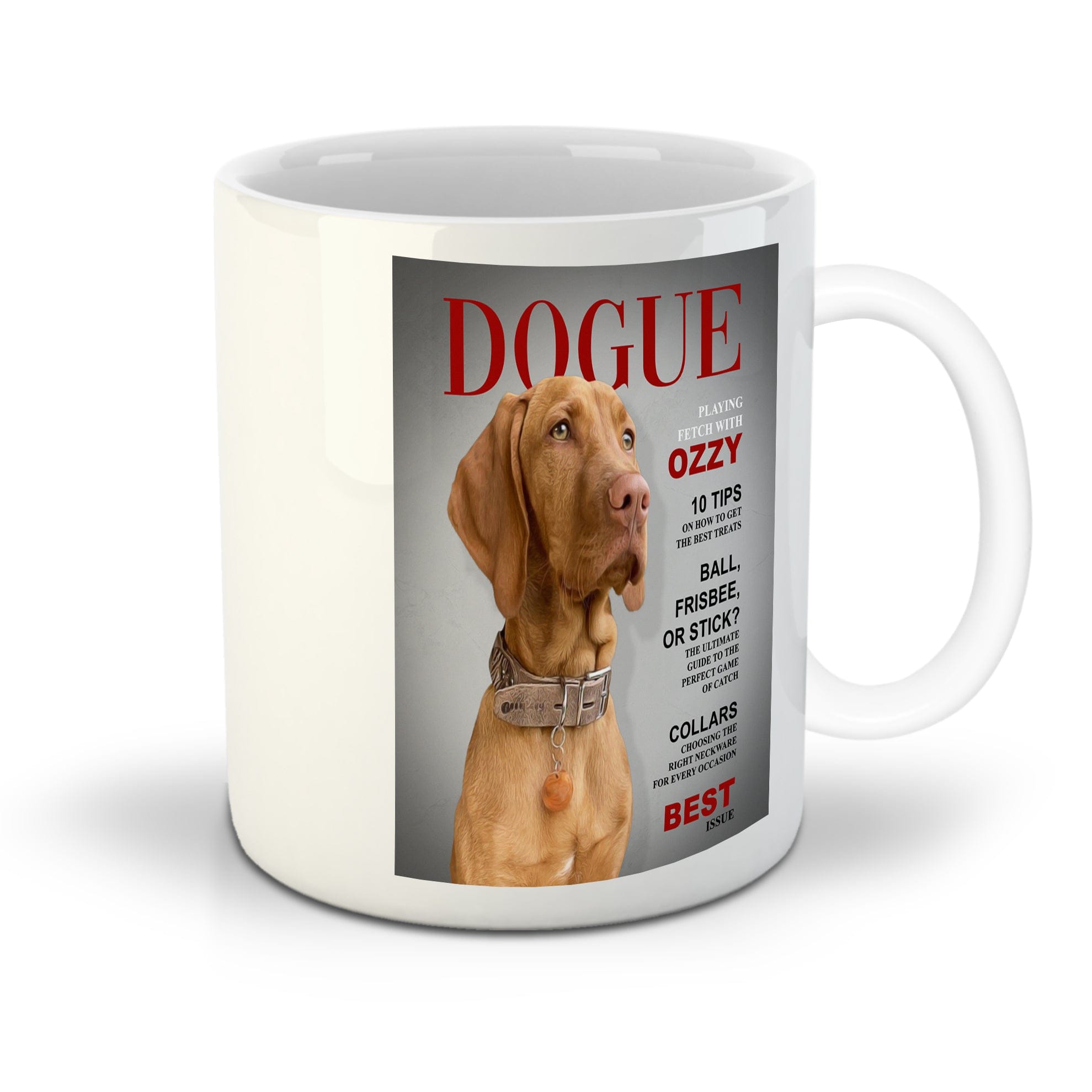 &#39;Dogue&#39; Personalized Pet Mug