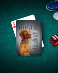 'Dogue' Personalized Pet Playing Cards