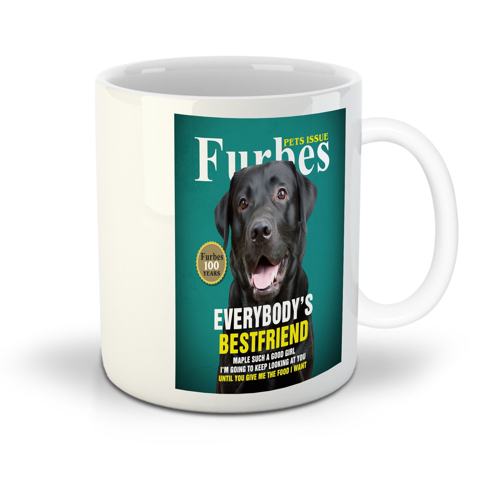 &#39;Furbes&#39; Personalized Pet Mug