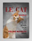 'Le Cat' Personalized Pet Blanket