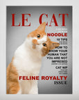'Le Cat' Personalized Pet Poster