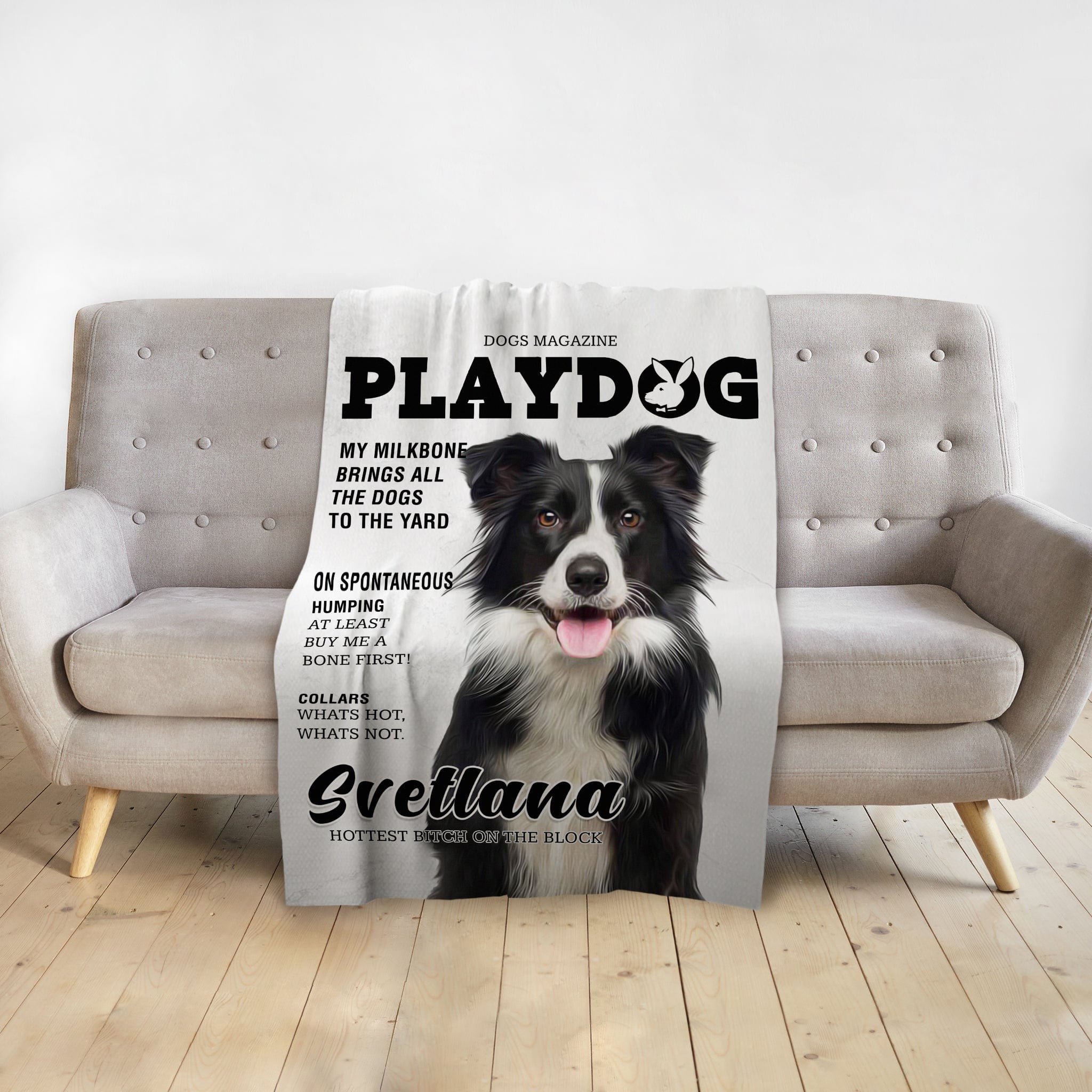 Manta personalizada para mascotas &#39;Playdog&#39;