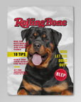 'Rolling Bone' Personalized Pet Blanket