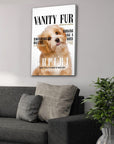 'Vanity Fur' Personalized Pet Canvas