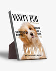 'Vanity Fur' Personalized Pet Standing Canvas