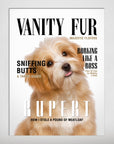 'Vanity Fur' Personalized Pet Poster