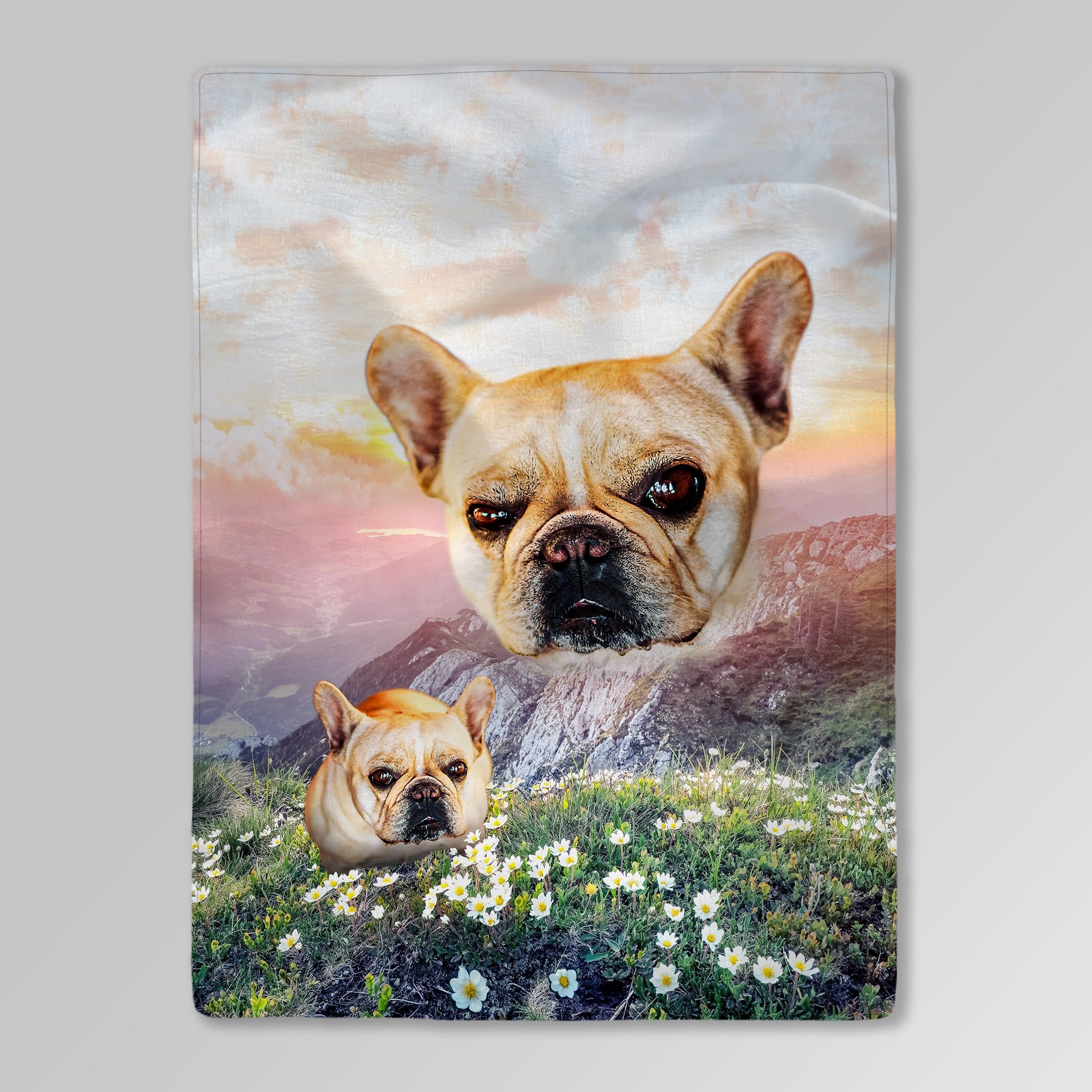 'Majestic Mountain Valley' Personalized Pet Blanket