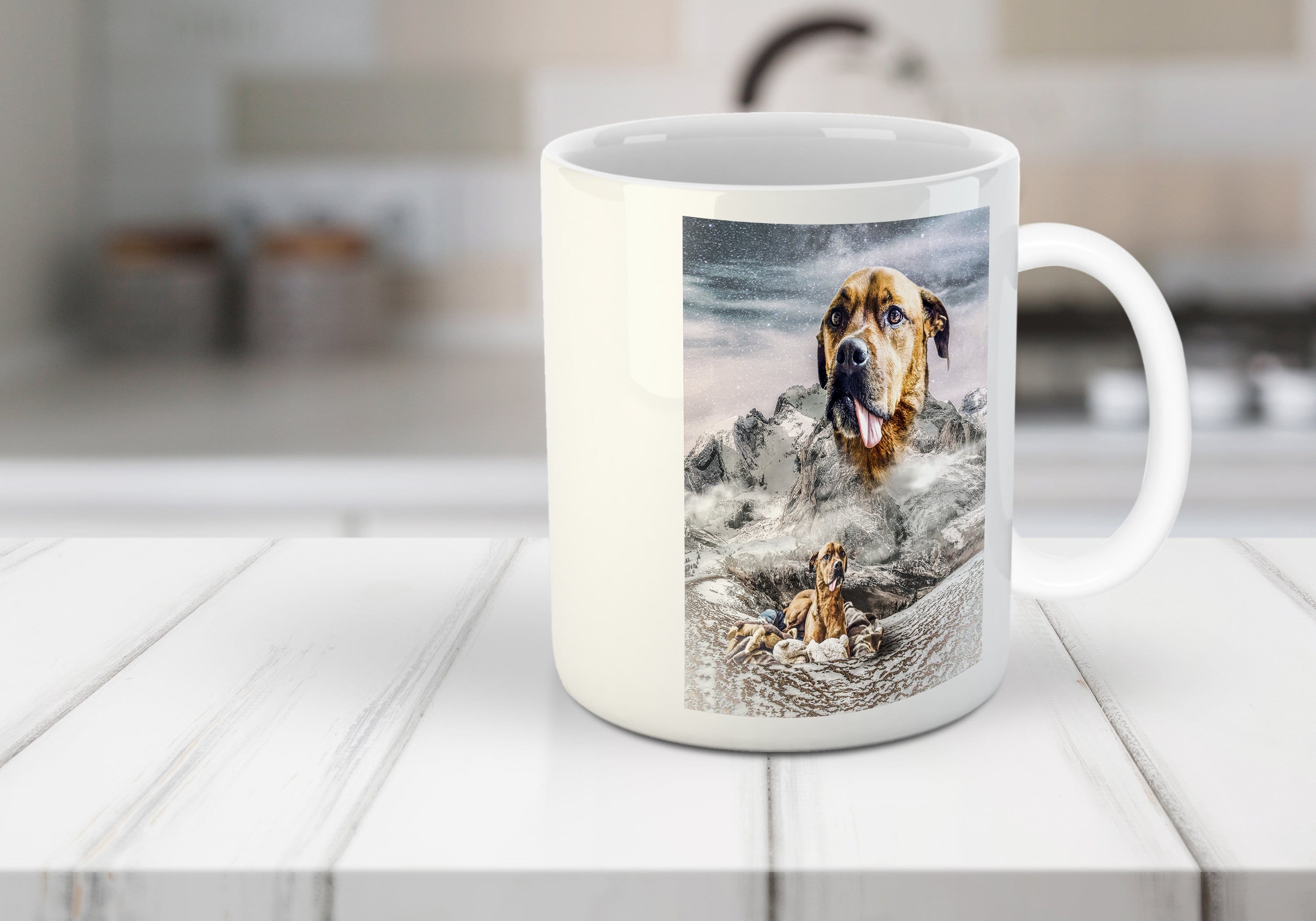 &#39;Majestic Snowy Mountain&#39; Personalized Mug