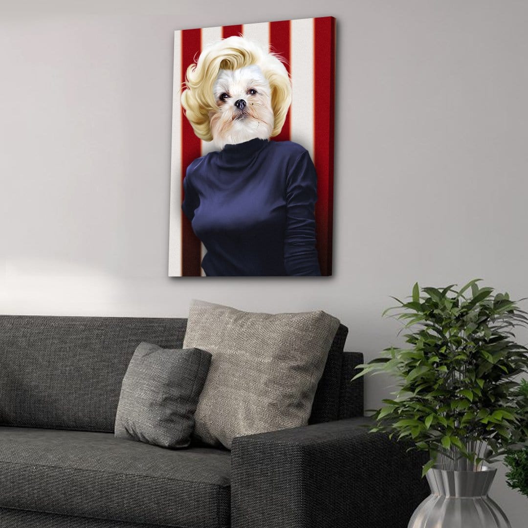 &#39;Marilyn Monpaw&#39; Personalized Pet Canvas
