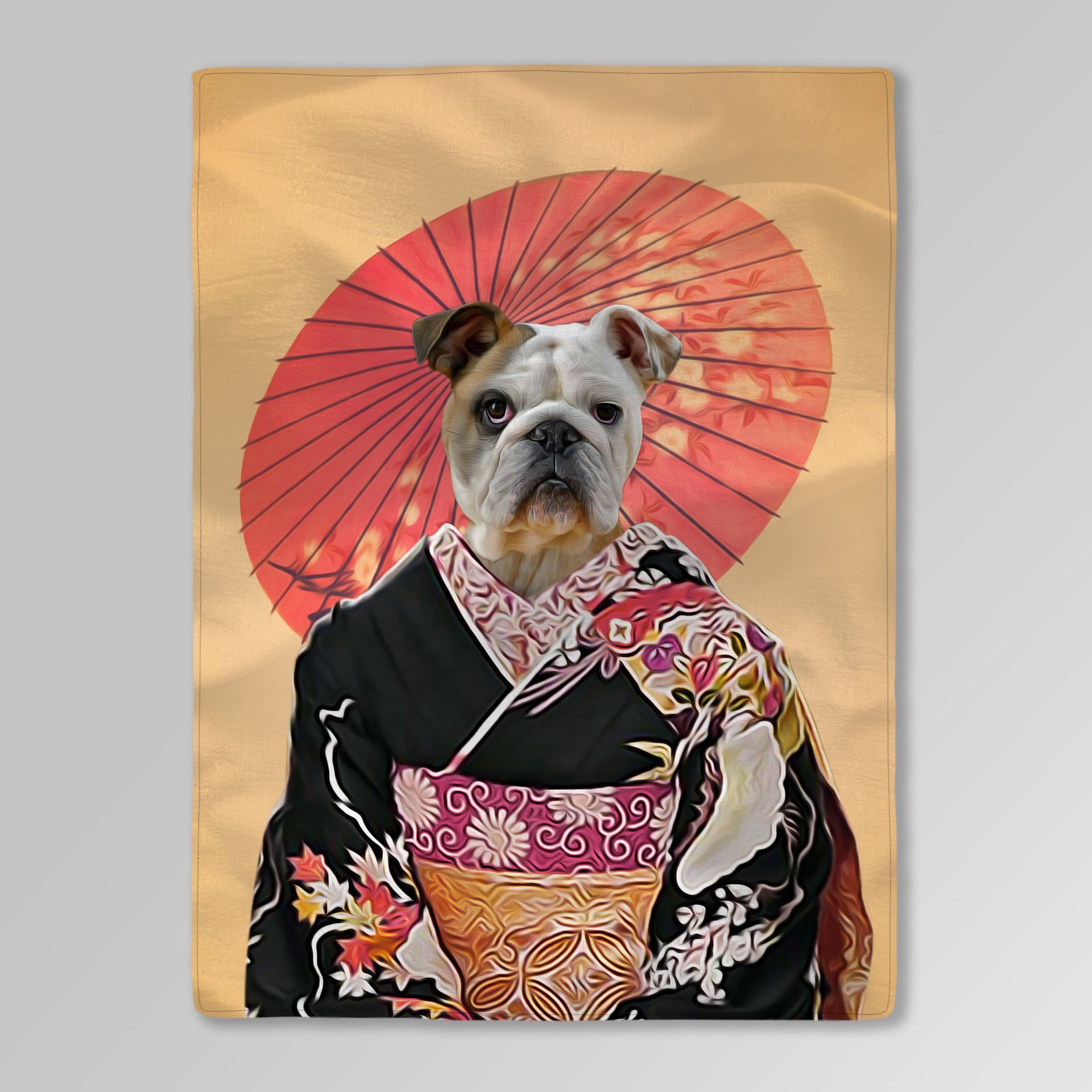 &#39;Memoirs of Doggeisha&#39; Personalized Pet Blanket