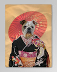 Manta personalizada para mascotas 'Memorias de Doggeisha' 