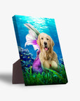 Lienzo de pie personalizado para mascotas 'La Sirena'