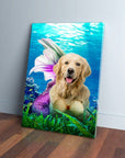 Lienzo personalizado para mascotas 'La Sirena'