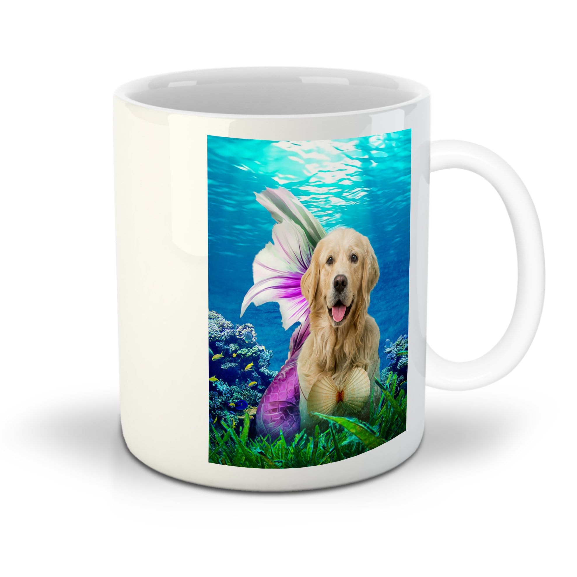 &#39;The Mermaid&#39; Personalized Pet Mug